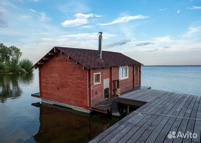 Русские бани на дровах у озера, чан фурако купель