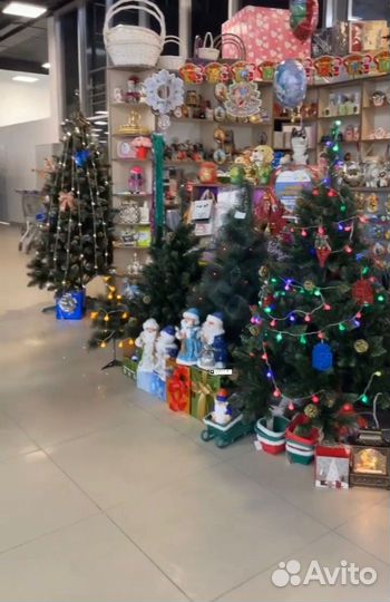 Новогодние Ёлки (Елки) Гирлянды Шары Снежинки