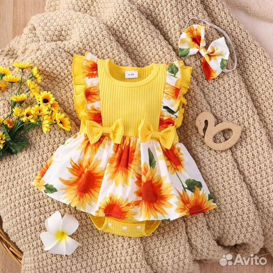 Детская одежда для девочек новая 0-18 месяцев