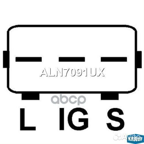 Генератор cо шкивом 2 ручья krauf ALN7091UX ALN