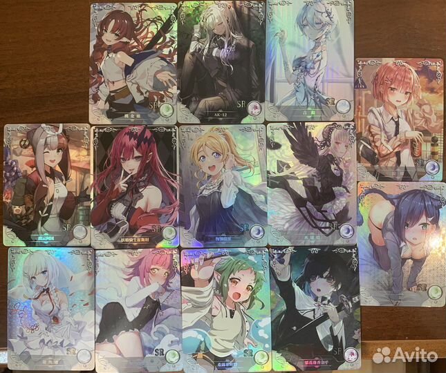 Карточки Аниме девочки Anime Girl