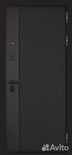 Железная дверь с зеркалом