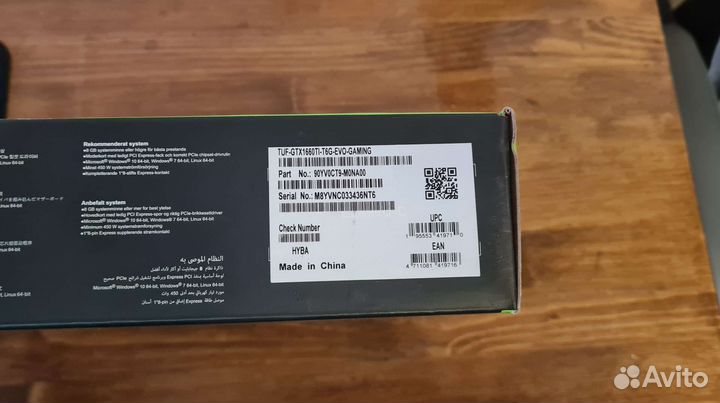 Видеокарта gtx 1660 ti