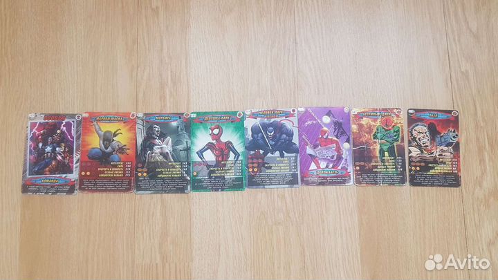 Карточки черепашки Ниндзя, человек-паук, бирсерк