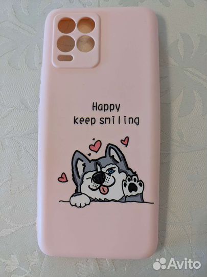 Чехлы на телефон Realme 8 новые и стекла