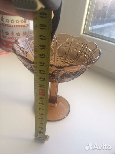 Конфетницы СССР стекло 60 годы, все целое, севантн