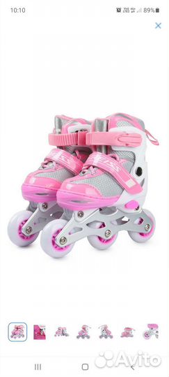Роликовые коньки детские раздвижные