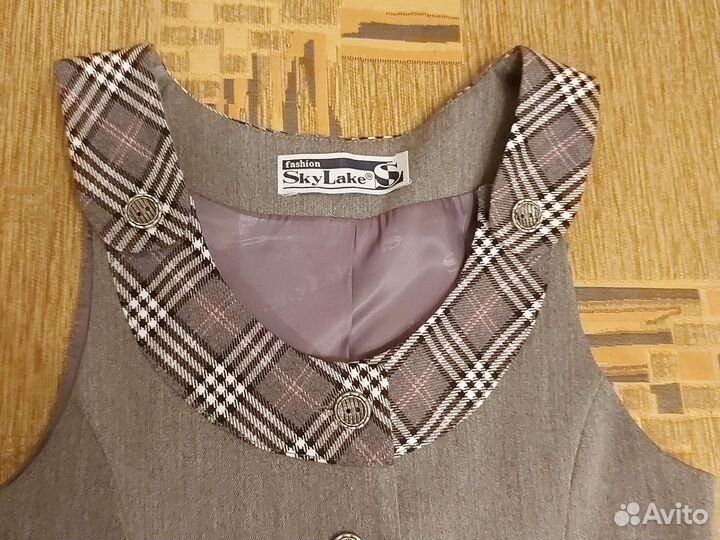 Школьная форма, юбка и жилет (пиджак), костюм