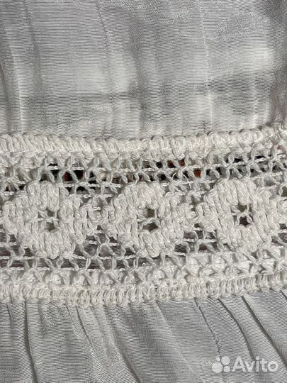 Новая блузка бохо, 48, с кружевом и декором