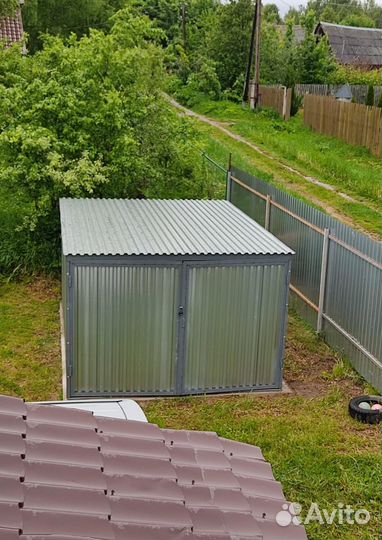 Гараж-пенал односкатный