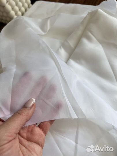 Ткань подкладочная белая
