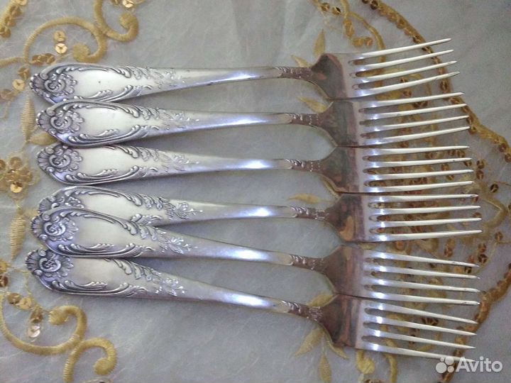 Вилки столовые мельхиор СССР