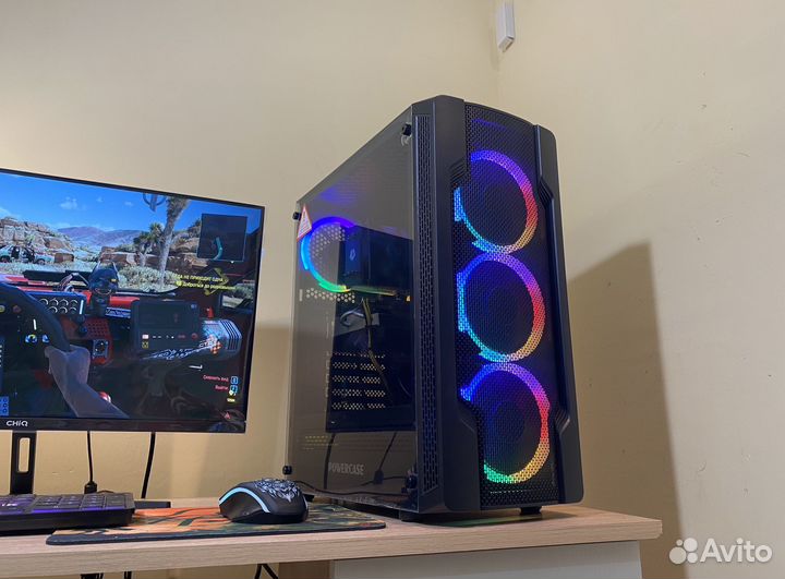 Игровой пк с монитором/Intel Core/Черный Power