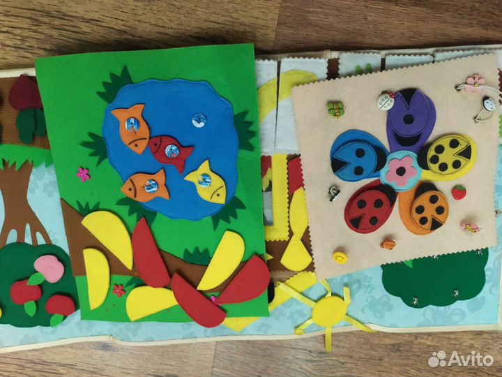 Развивающая книга из фетра