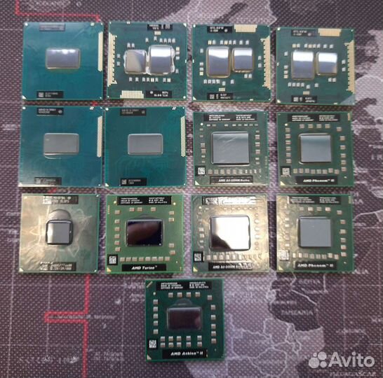 Процессор для ноутбука Intel i3 i5 i7 AMD A4 A6
