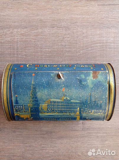 Коробка ларец из-под подарка новогоднего 1957г