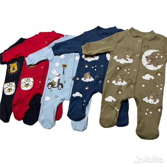 Слипы, боди для детей от 3 до 9 месяцев