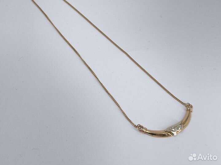 Золотое Колье 585 пробы с бриллиантами. Рассрочка