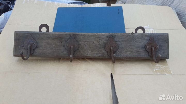 Вешалка с железными крючками из СССР