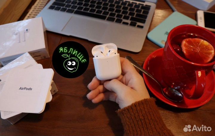 Airpods 2 (новые, гарантия, бонус чехол)