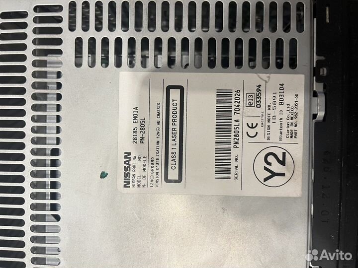 Магнитола nissan