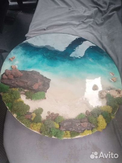 Картина из эпоксидной смолы море