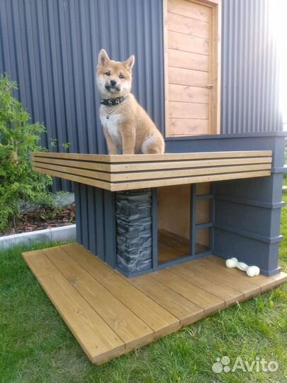 Вольер и будка для собаки