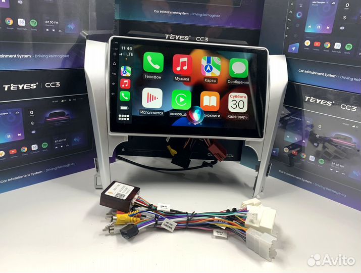 Магнитола на андройде Teyes 4/64 для Тойота