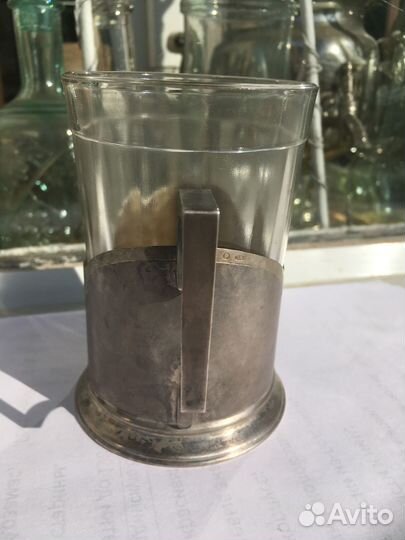 Подстаканник серебро 875 пробы