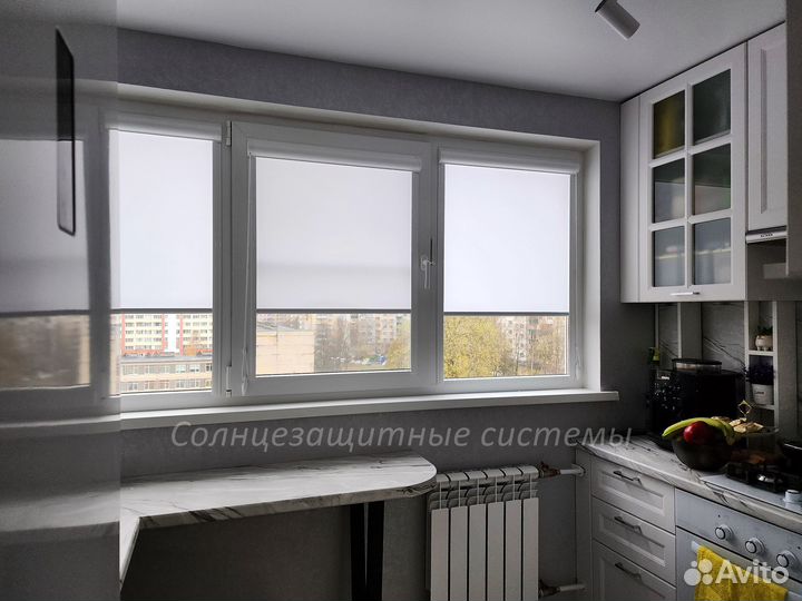 Рулонные шторы и жалюзи на любые окна. Пр-во