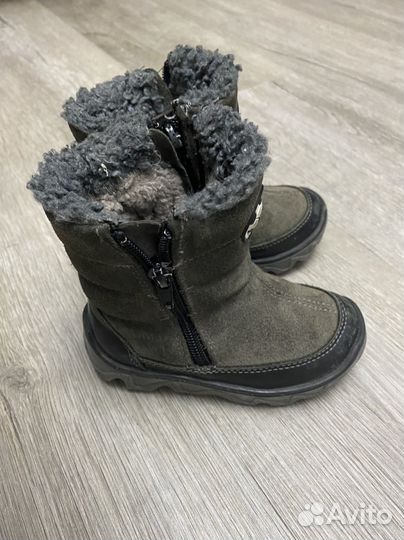 Ботинки зимние юничел 23 размер для мальчика