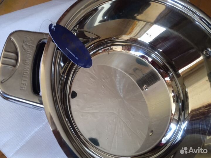 Кастрюля из нержавейки, 6,3 литра