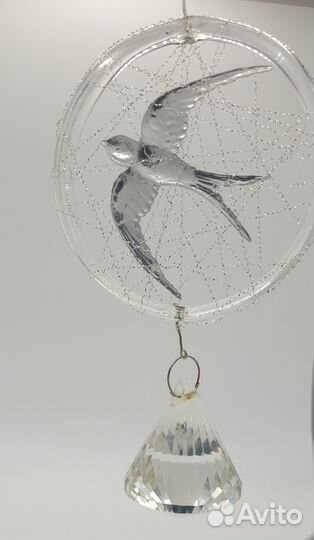 Авторская елочная игрушка Ласточка. Птичка