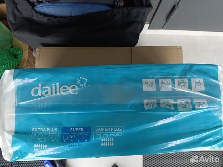 Памперсы для взрослых размер m по 30 штук