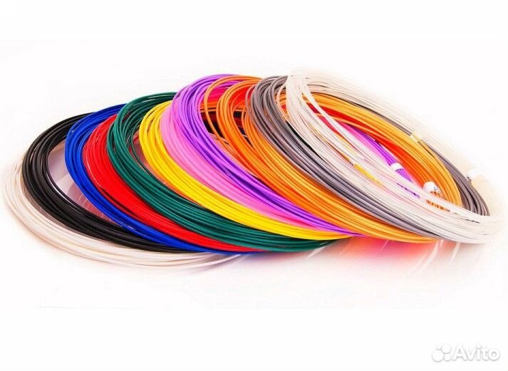 Набор пластика для 3Д ручки PLA-9 (по 10м. 9 цвето
