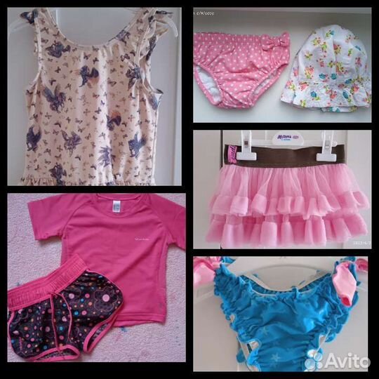 Пляжная одежда - плавки, купальник, панамка, юбка