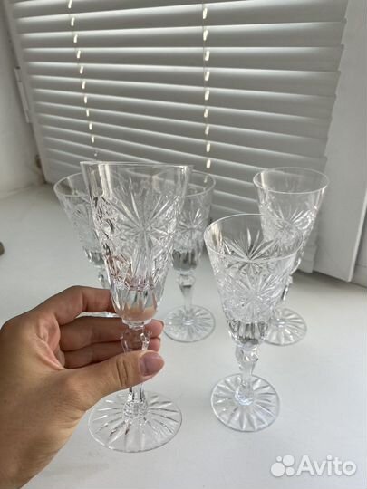 Бокалы для шампанского хрусталь