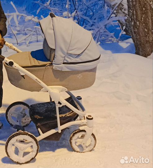 Коляска 2 в 1 эко кожа