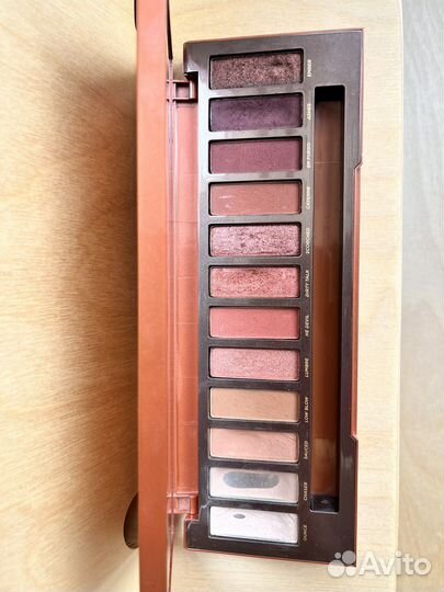 Палетка теней Urban Decay Naked Heat с кистью