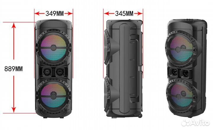 Караоке Bluetooth колонка с микрофоном ZQS12201