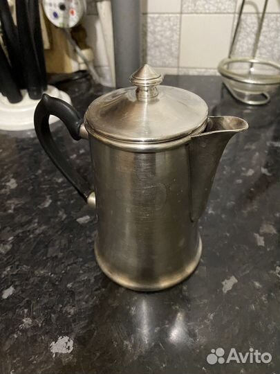 Мельхиоровый кофейник Кальчугино