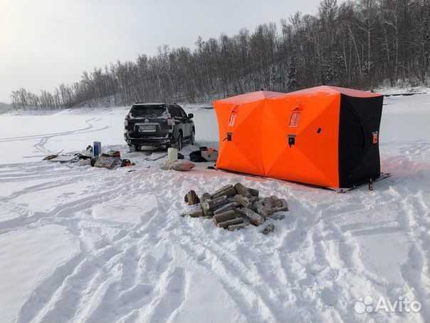 Зимние палатки трёхслойные, куб, шатры,тент