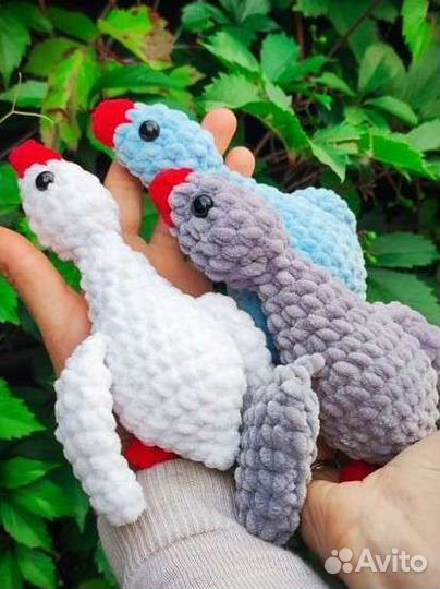 Гусь плюшевый. Ручная работа