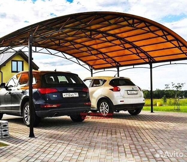 Навесы из поликарбоната для дома