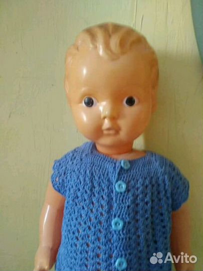 Кукла пупс СССР целлулоид 62 см