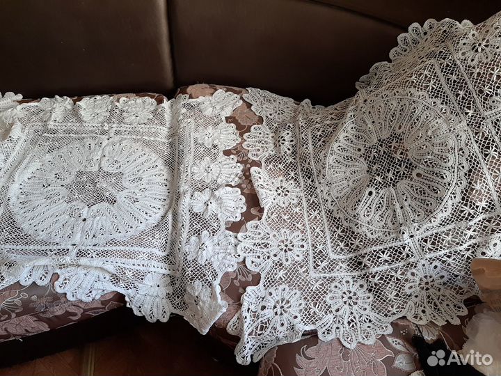 Старинное вологодское кружево. Накидки на подушки