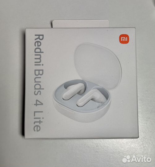Белые Беспроводные наушники redmi buds 4 lite