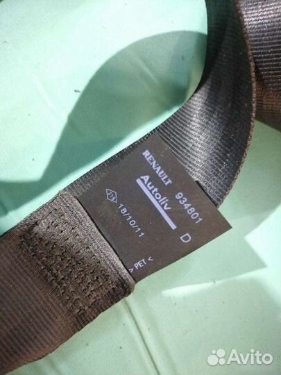 Ремни безопасности Renault Logan