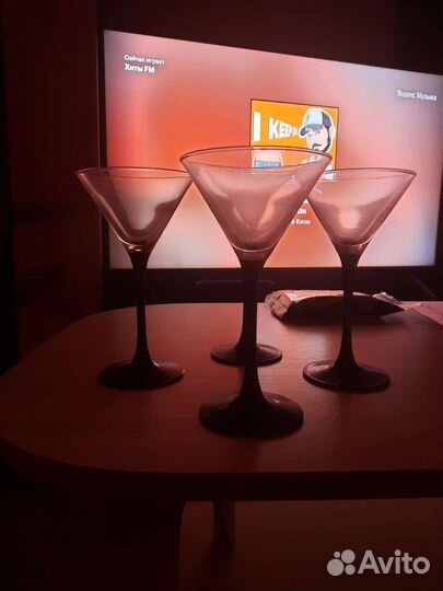 Бокалы фужеры рюмки