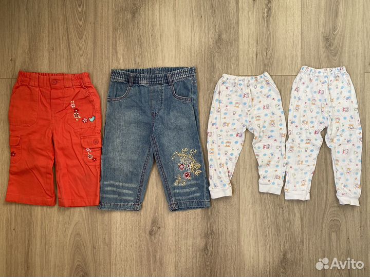 Одежда на девочку, пакетом (от 6 месяцев до 2 лет)